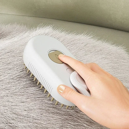 3-in-1 Pet Steam Brush for Cats and Dogs - Cleaning, Massage, and Grooming Comb with Steamy Spray for Hair Removal and Pet Care Accessories