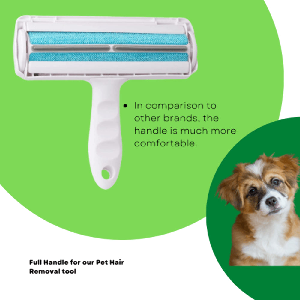 Reusable Pet Hair Remover Roller for Furniture, Upholstery, Carpets, and Vehicle Interiors