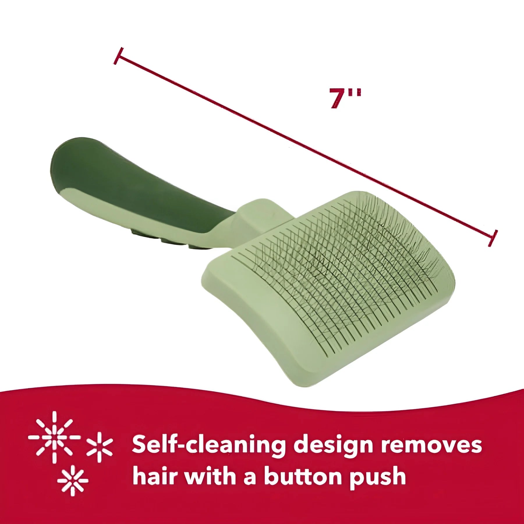 Safari Cat Self-Cleaning Slicker Brush - Professional Grooming Tool for Cats