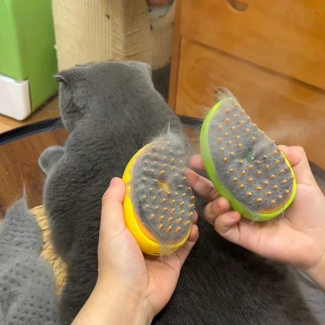 3-in-1 Electric Pet Grooming Tool: Steam Brush with Massage and Shedding Functions for Cats and Dogs