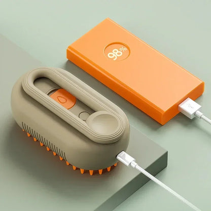 3-in-1 Pet Steam Brush for Cats and Dogs - Cleaning, Massage, and Grooming Comb with Steamy Spray for Hair Removal and Pet Care Accessories