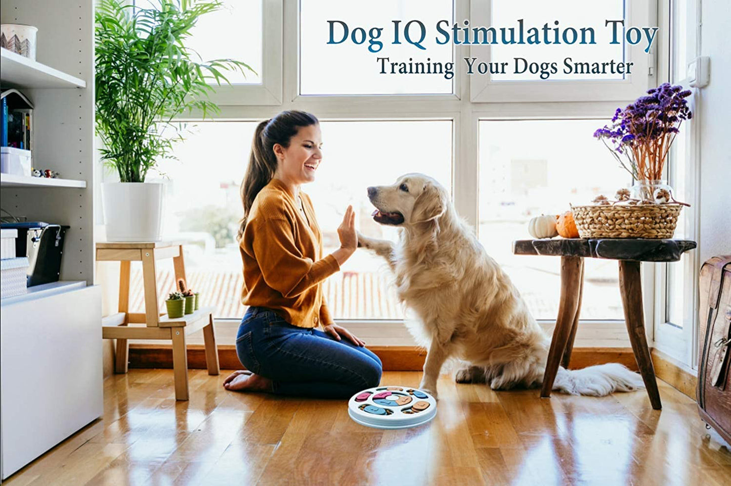 Engaging Dog Puzzle Toy - Interactive Feeding Dispenser for Small, Medium, and Large Dogs - Stimulate Your Pet's Mind with Fun Brain Games!